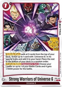 Strong Warriors of Universe 6 #FB01-031