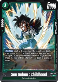 Son Gohan : Childhood - FB01-088 (Tournament Pack 01) #FB01-088
