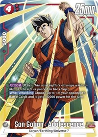 Son Gohan : Adolescence (Bonus Pack Alternate Art) #FS01-09