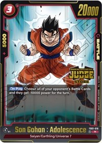 Son Gohan : Adolescence (Judge Pack (Store Judge) 01) #FB01-016