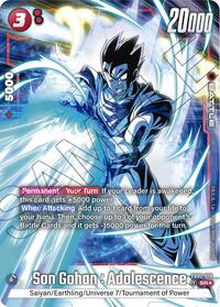 Son Gohan : Adolescence - FB02-018 (Alternate Art) #FB02-018