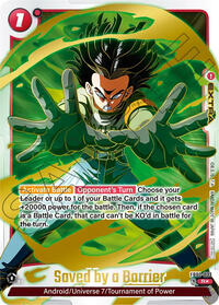 Saved by a Barrier - FB02-033 (Championship Pack 01) (Gold) #FB02-033