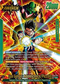 Son Gohan : Youth/Piccolo // Son Gohan : Adolescence/Piccolo (Alternate Art) #FB10-049