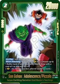 Son Gohan : Adolescence/Piccolo (Alternate Art) #FB10-057