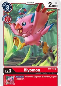 Biyomon - BT1-012 #BT1-012 U