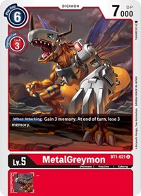 MetalGreymon - BT1-021 #BT1-021 U