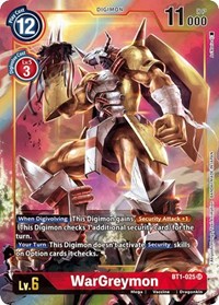 WarGreymon (Alternate Art) #BT1-025 SR