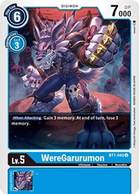WereGarurumon - BT1-040 #BT1-040 U