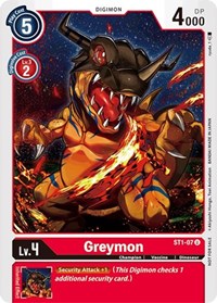 Greymon - ST1-07 (Tamer Party Promo) #ST1-07 U