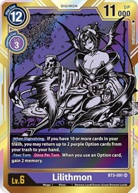 Lilithmon (Alternate Art) #BT3-091 SR