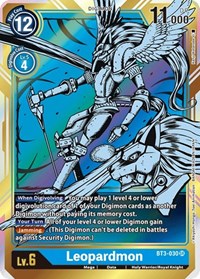 Leopardmon (Alternate Art) #BT3-030 SR