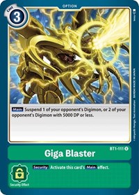 Giga Blaster #BT1-111 R