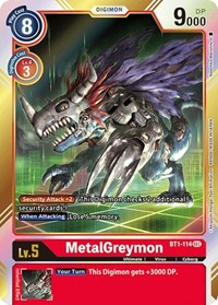 MetalGreymon (Secret Rare) #BT1-114 SEC