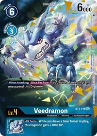 Veedramon (Secret Rare) (Alternate Art) #BT1-115 SEC