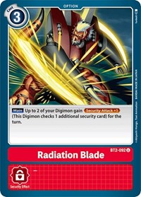 Radiation Blade #BT2-092 U