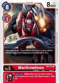 WarGrowlmon #BT2-017 R