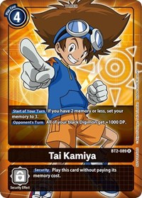 Tai Kamiya - BT2-089 (Box Topper) #BT2-089 R