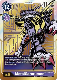 MetalGarurumon - BT2-081 (Alternate Art) #BT2-081 SR