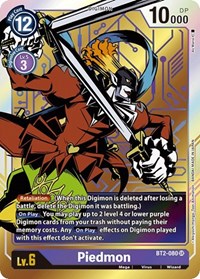 Piedmon (Alternate Art) #BT2-080 SR