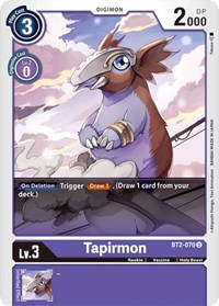 Tapirmon #BT2-070 U