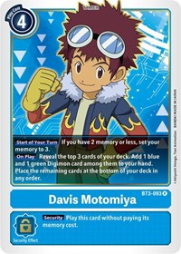 Davis Motomiya #BT3-093 R