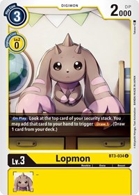 Lopmon #BT3-034 U