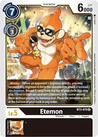 Etemon #BT3-070 R