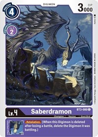Saberdramon #BT3-080 C