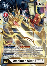 Omnimon Alter-S (Secret Rare) #BT3-112 SEC