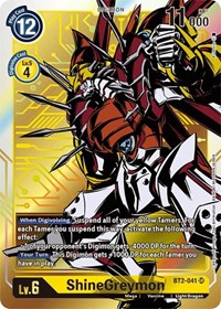 ShineGreymon (Alternate Art) #BT2-041 SR
