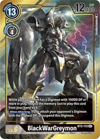 BlackWarGreymon (Alternate Art) #BT2-112 SEC