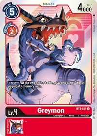 Greymon - BT3-011 (Box Topper) #BT3-011 U