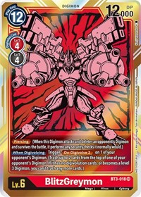 BlitzGreymon - BT3-018 (Dash Pack Ver. 1.5) #BT3-018 SR