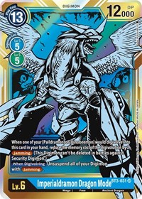 Imperialdramon Dragon Mode (Alternate Art) #BT3-031 SR