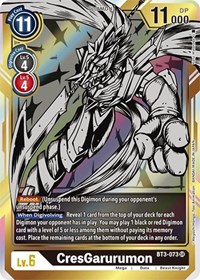 CresGarurumon (Alternate Art) #BT3-073 SR