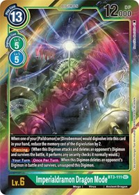 Imperialdramon Dragon Mode (Secret Rare) (Alternate Art) #BT3-111 SEC