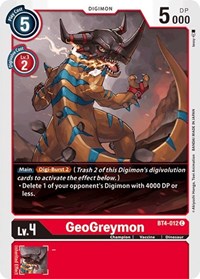 GeoGreymon #BT4-012 C