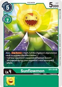 Sunflowmon #BT4-054 U