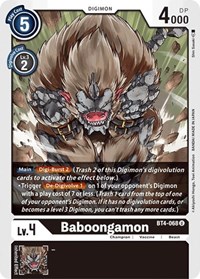 Baboongamon #BT4-068 U