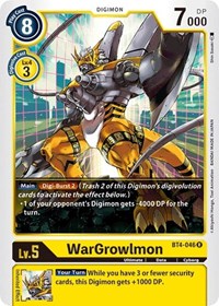 WarGrowlmon #BT4-046 R