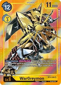 WarGreymon (Alternate Art) #BT4-048 SR