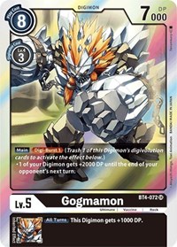 Gogmamon #BT4-072 SR