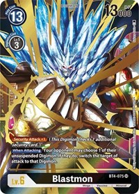 Blastmon (Alternate Art) #BT4-075 SR