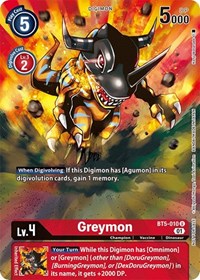 Greymon - BT5-010 (Premier TO Event June 2021) #BT5-010 U