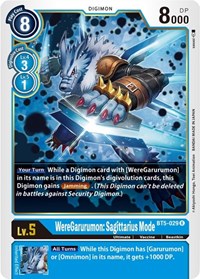 WereGarurumon: Sagittarius Mode #BT5-029 R
