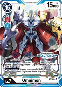 Omnimon - BT1-084 (July Evolution Cup 2021 Stamped) #BT1-084 SR