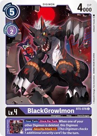 BlackGrowlmon #BT5-076 C