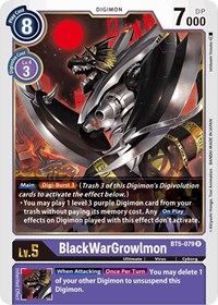 BlackWarGrowlmon #BT5-079 R