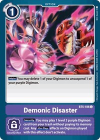 Demonic Disaster #BT5-106 C