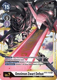 Omnimon Zwart Defeat #BT5-112 SEC